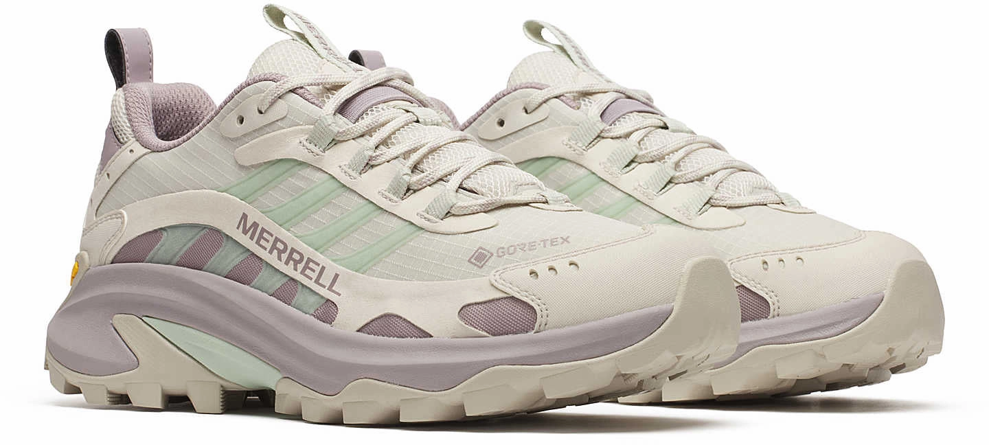 Merrell Moab Speed 2 GORE-TEX Womens Walking Shoes - Cream Outdoor Trek Shoes