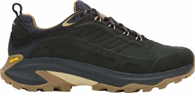 Merrell Moab Speed 2 Leather Waterproof Mens Walking Shoes - Black Merrell hiking shoes with durable soles