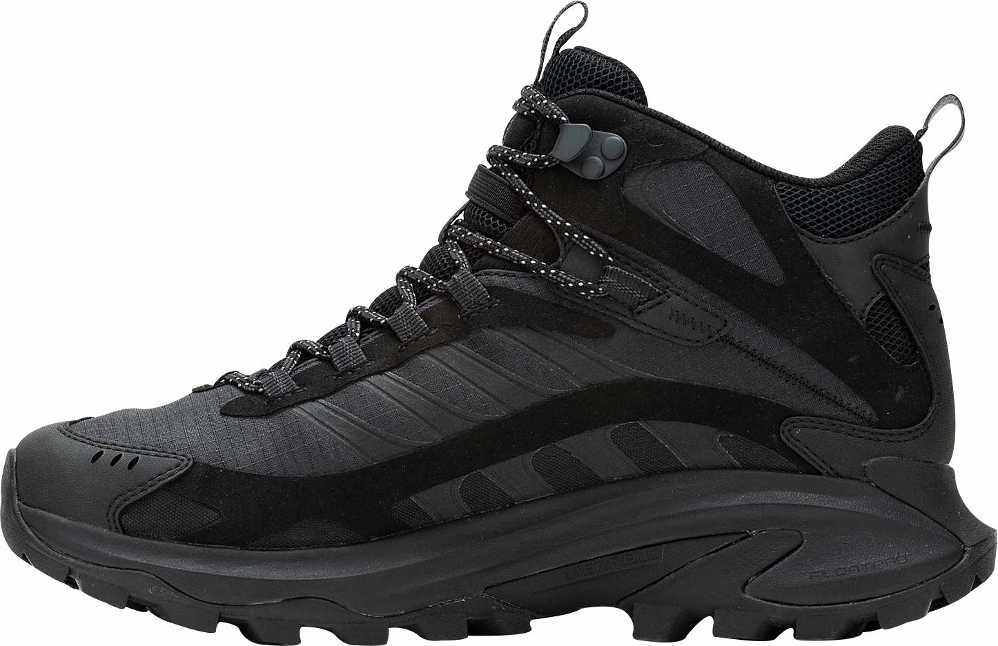 Merrell Moab Speed 2 Mid GORE-TEX Mens Walking Boots - Black Outdoor Trek Shoes