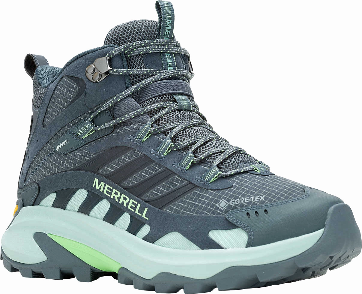 Merrell Moab Speed 2 Mid GORE-TEX Mens Walking Boots - Grey Hiking Footwear