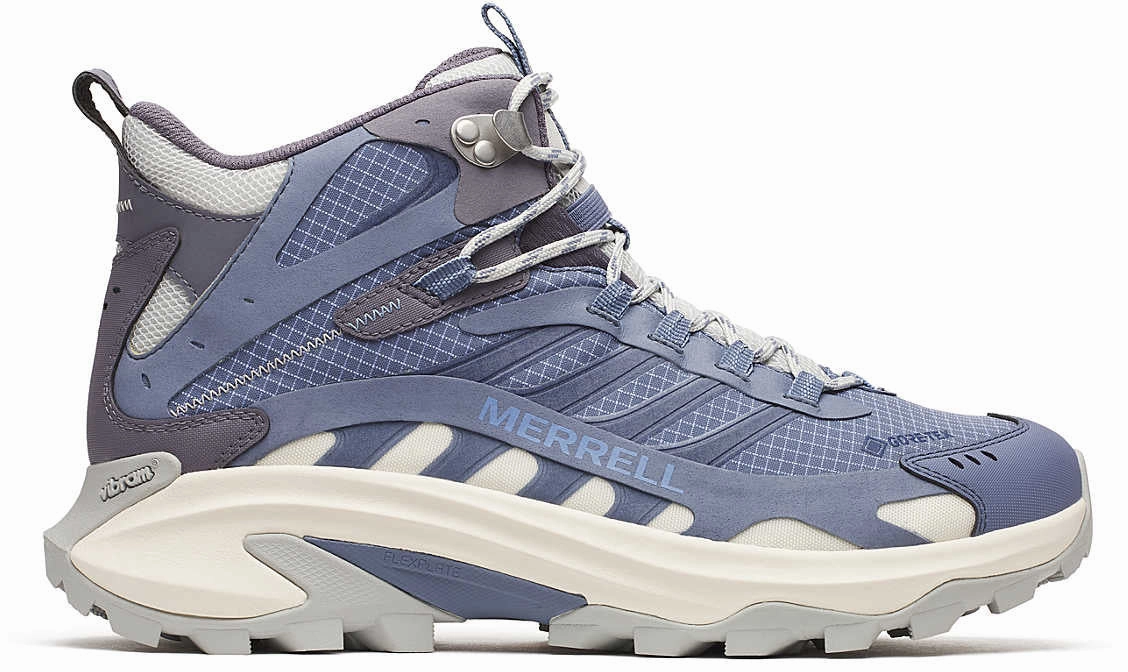 Merrell Moab Speed 2 Mid GORE-TEX Mens Walking Shoes - Blue Merrell footwear variations
