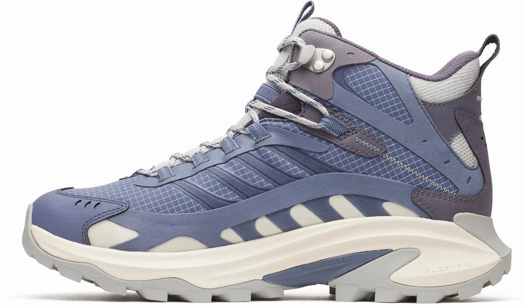 Merrell Moab Speed 2 Mid GORE-TEX Mens Walking Shoes - Blue Outdoor Trek Shoes