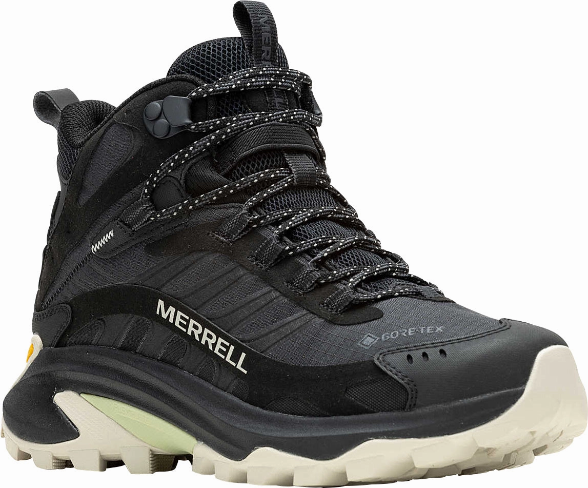 Merrell Moab Speed 2 Mid GORE-TEX Womens Walking Boots - Black Outdoor Trek Shoes