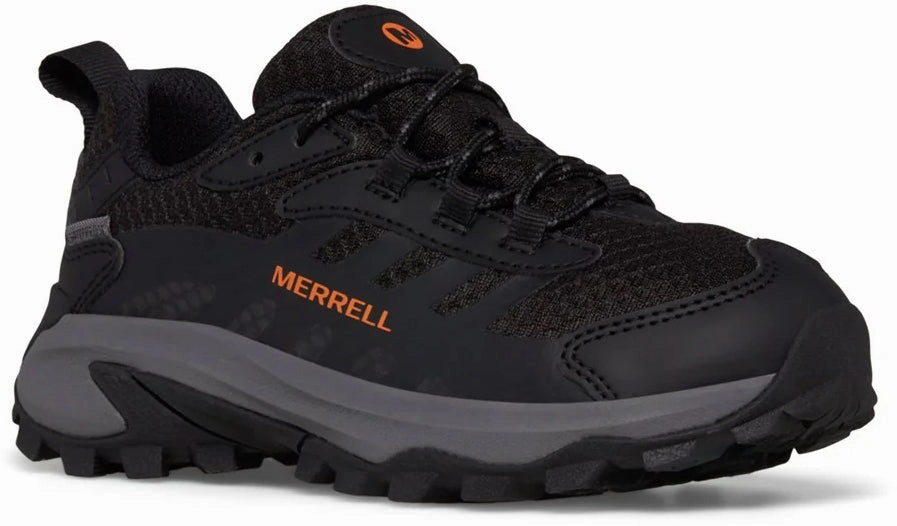 Merrell Moab Speed 2 Waterproof Junior Walking Shoes - Black Performance Hiking Shoes