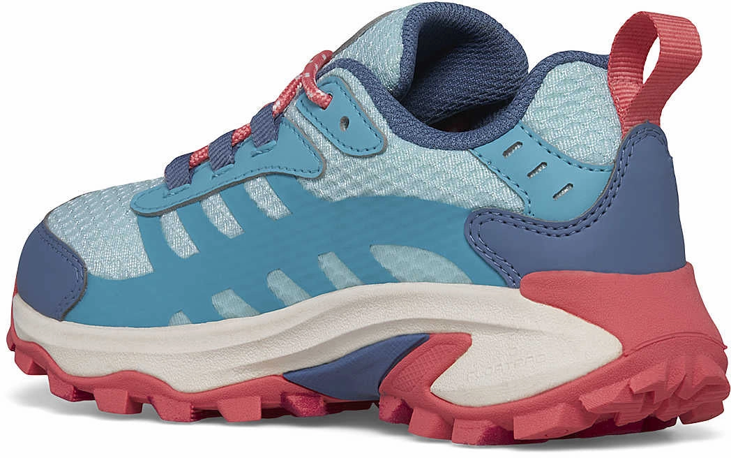 Merrell Moab Speed 2 Waterproof Junior Walking Shoes - Blue Hiking Footwear