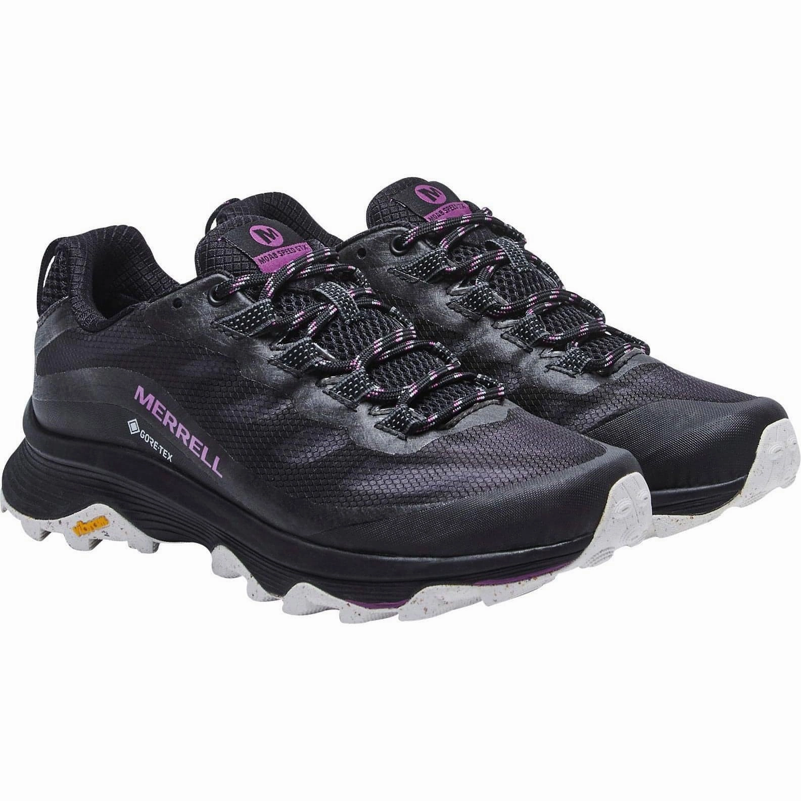 Merrell Moab Speed GORE-TEX Womens Walking Shoes - Black Hiking Footwear