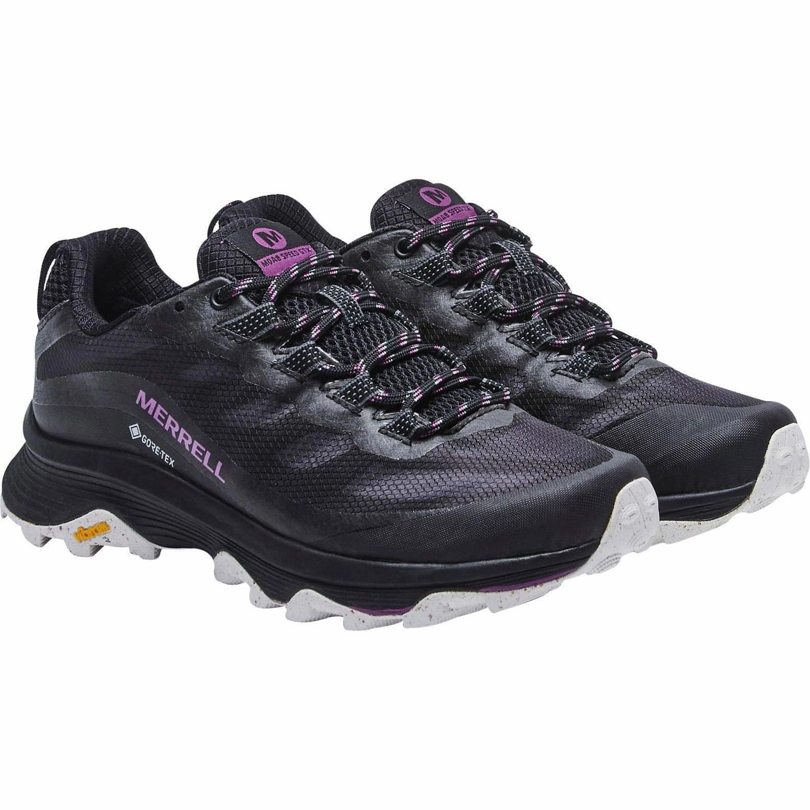Merrell Moab Speed GORE-TEX Womens Walking Shoes - Black Performance Hiking Shoes