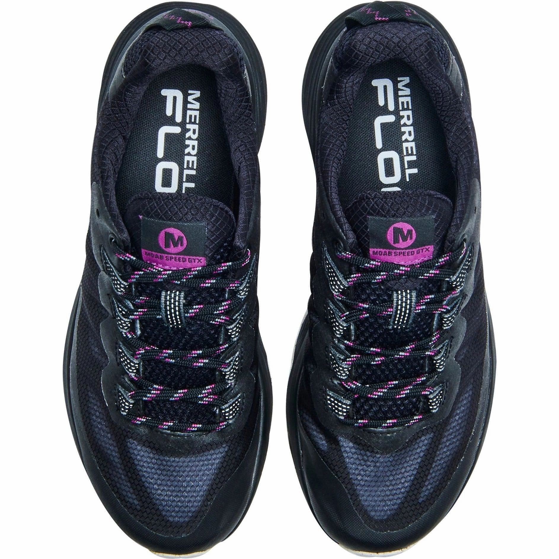 Merrell Moab Speed GORE-TEX Womens Walking Shoes - Black Performance Hiking Shoes