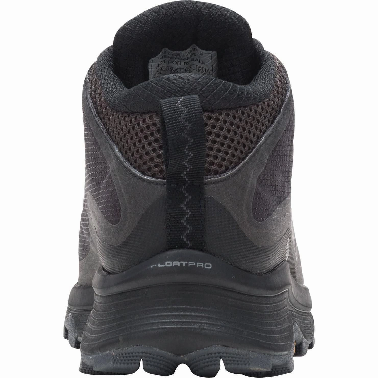 Merrell Moab Speed Mid GORE-TEX Mens Walking Boots - Black Performance Hiking Shoes