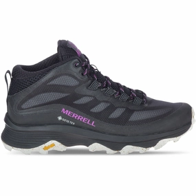 Merrell Moab Speed Mid GORE-TEX Womens Walking Boots - Black Merrell hiking shoes with durable soles