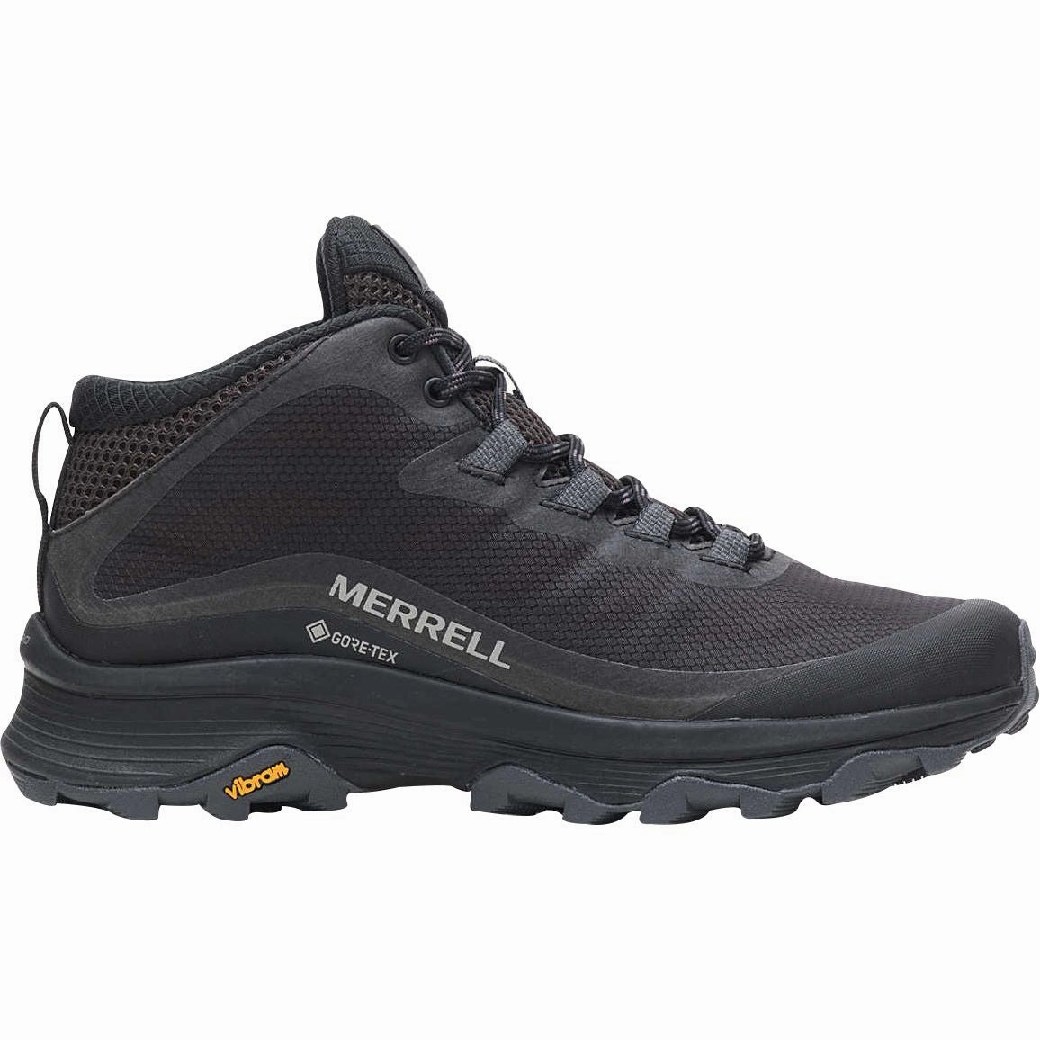 Merrell Moab Speed Mid GORE-TEX Womens Walking Boots - Black Merrell hiking shoes with durable soles