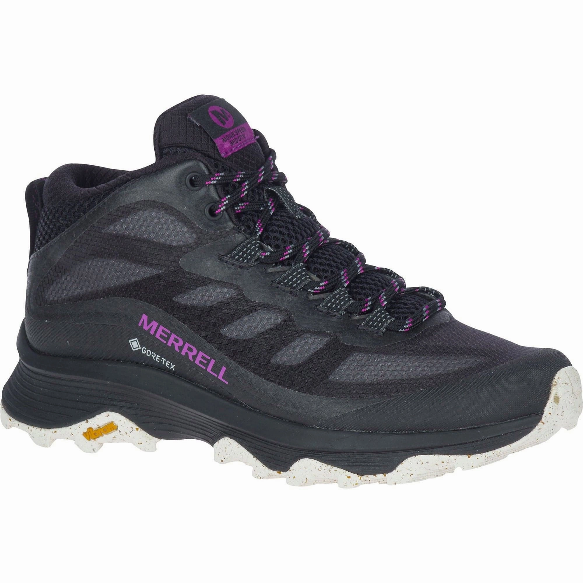 Merrell Moab Speed Mid GORE-TEX Womens Walking Boots - Black Hiking Footwear