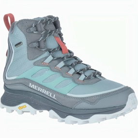Merrell Moab Speed Thermo Mid Waterproof Womens Walking Boots - Grey Merrell hiking shoes with durable soles