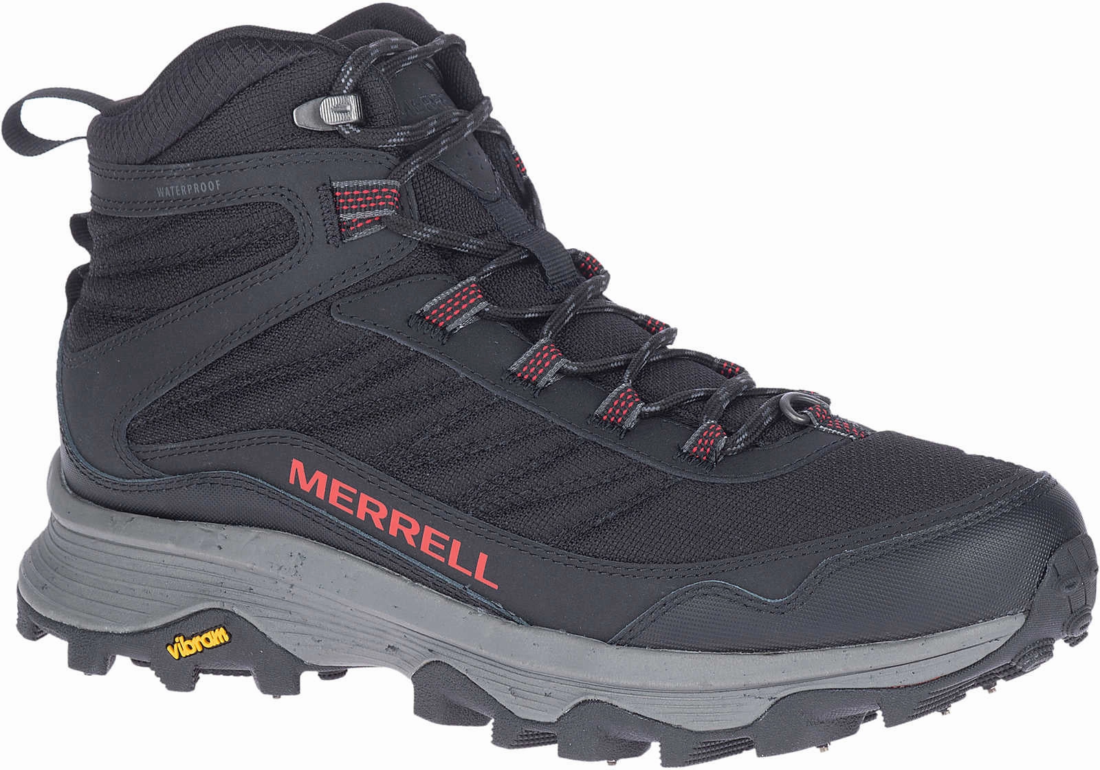 Merrell Moab Speed Thermo Spike Mid Waterproof Mens Walking Boots - Black Performance Hiking Shoes