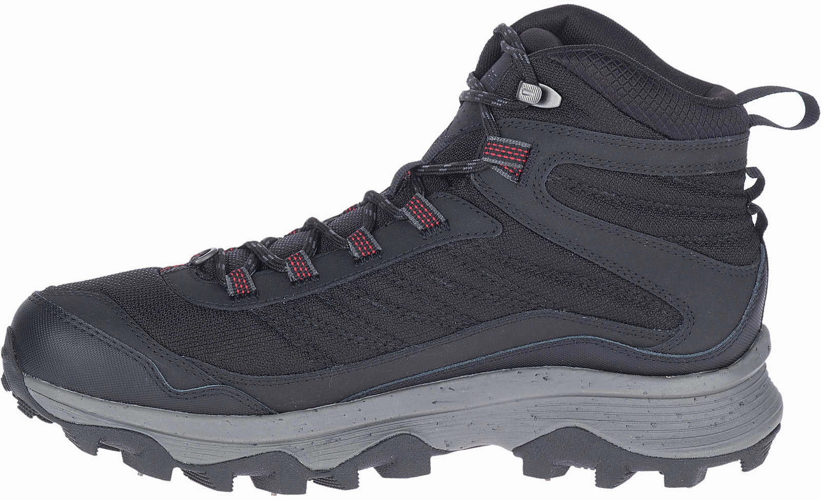 Merrell Moab Speed Thermo Spike Mid Waterproof Mens Walking Boots - Black Performance Hiking Shoes