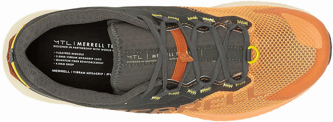 Merrell MTL Long Sky 2 Mens Trail Running Shoes - Orange Hiking Footwear