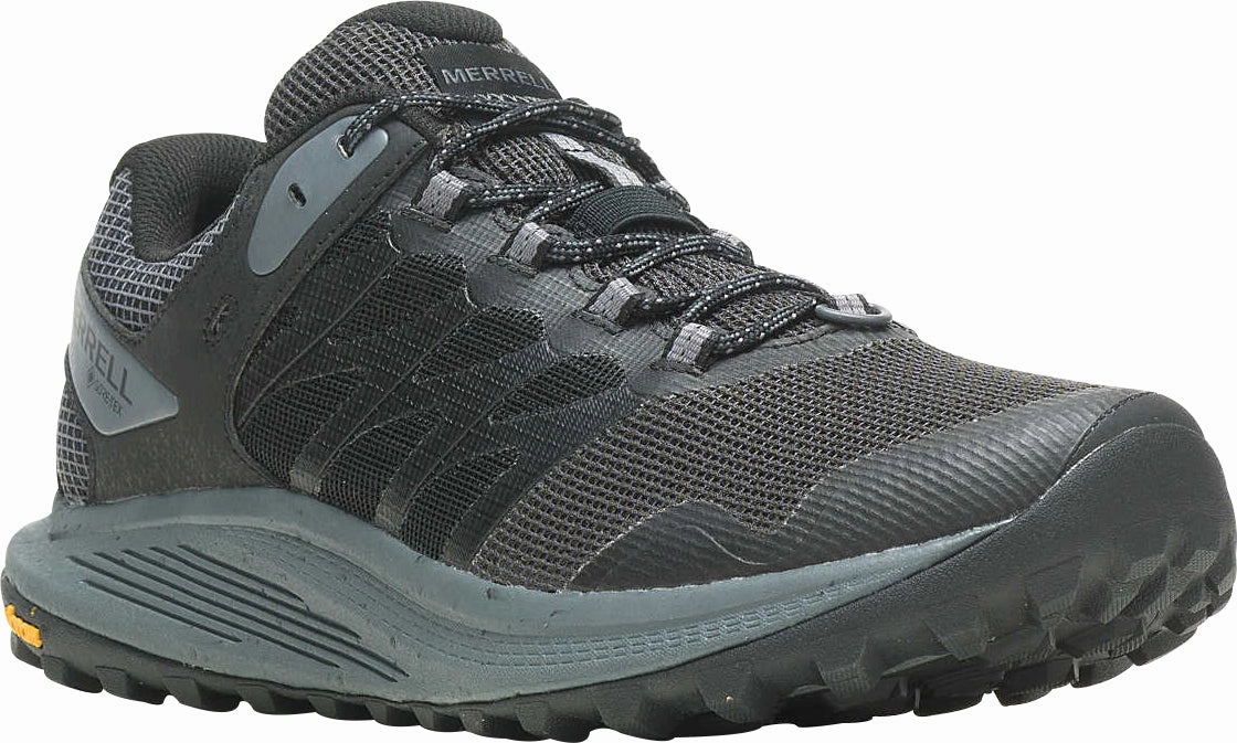 Merrell Nova 3 GORE-TEX Mens Trail Running Shoes - Black Hiking Footwear