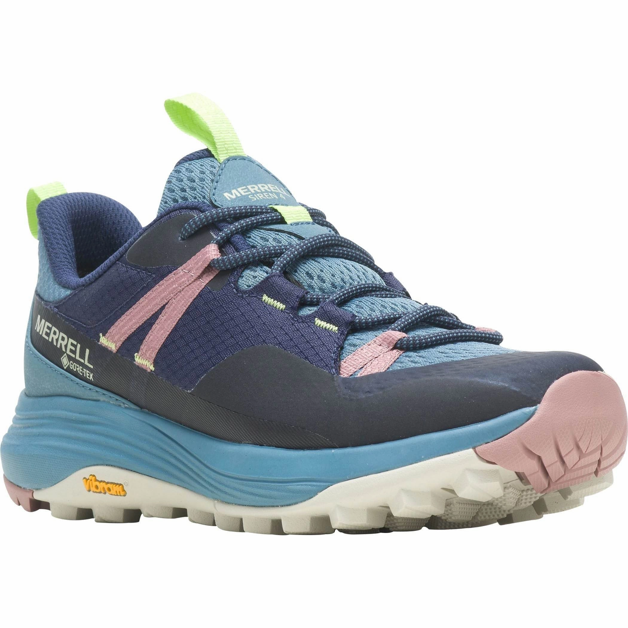 Merrell Siren 4 GORE-TEX Womens Walking Shoes - Blue Hiking Footwear