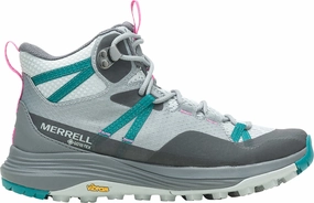 Merrell Siren 4 Mid GORE-TEX Womens Walking Boots - Grey Merrell hiking shoes with durable soles