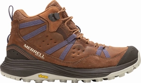Merrell Siren Traveller 4 Mid Waterproof Womens Walking Boots - Brown Merrell hiking shoes with durable soles