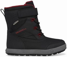 Merrell Snow Storm 3.0 Childrens Waterproof Boots - Black Merrell hiking shoes with durable soles