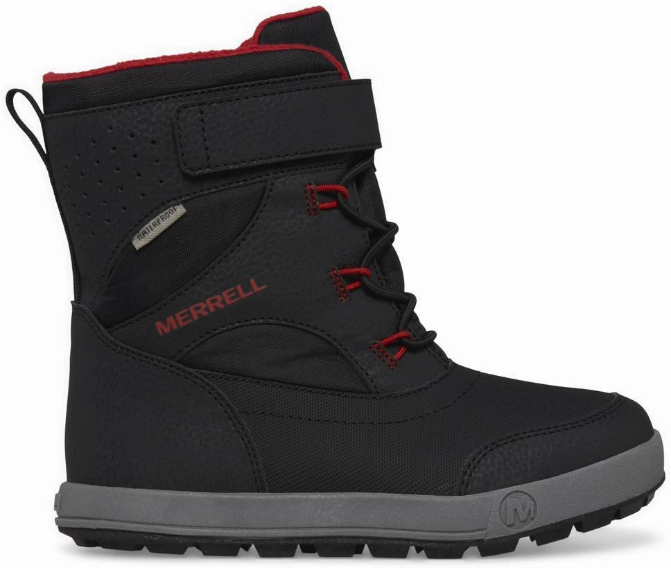 Merrell Snow Storm 3.0 Childrens Waterproof Boots - Black Merrell hiking shoes with durable soles