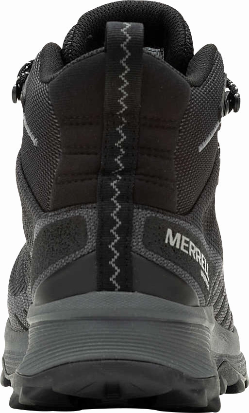 Merrell Speed Eco Mid Waterproof Mens Walking Boots - Black Hiking Footwear