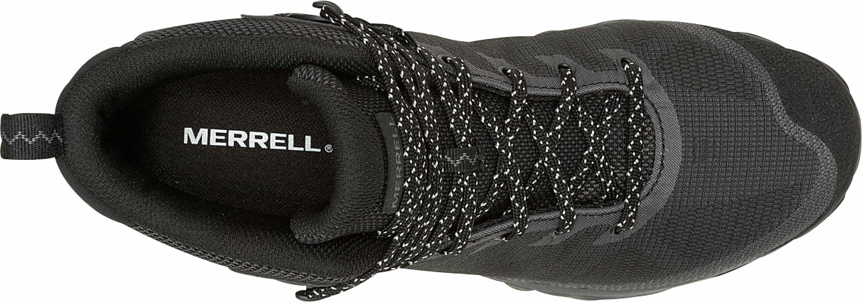 Merrell Speed Eco Mid Waterproof Mens Walking Boots - Black Hiking Footwear