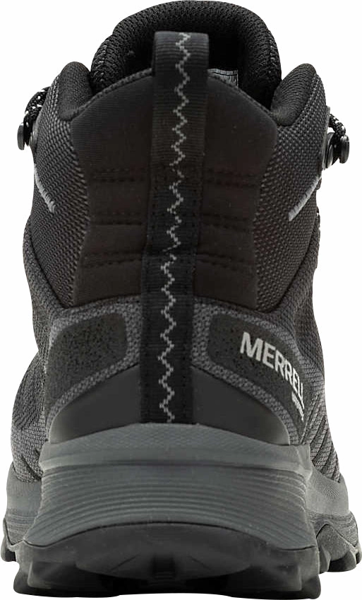 Merrell Speed Eco Mid Waterproof Mens Walking Boots - Black Performance Hiking Shoes