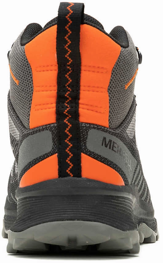 Merrell Speed Eco Mid Waterproof Mens Walking Boots - Grey Hiking Footwear