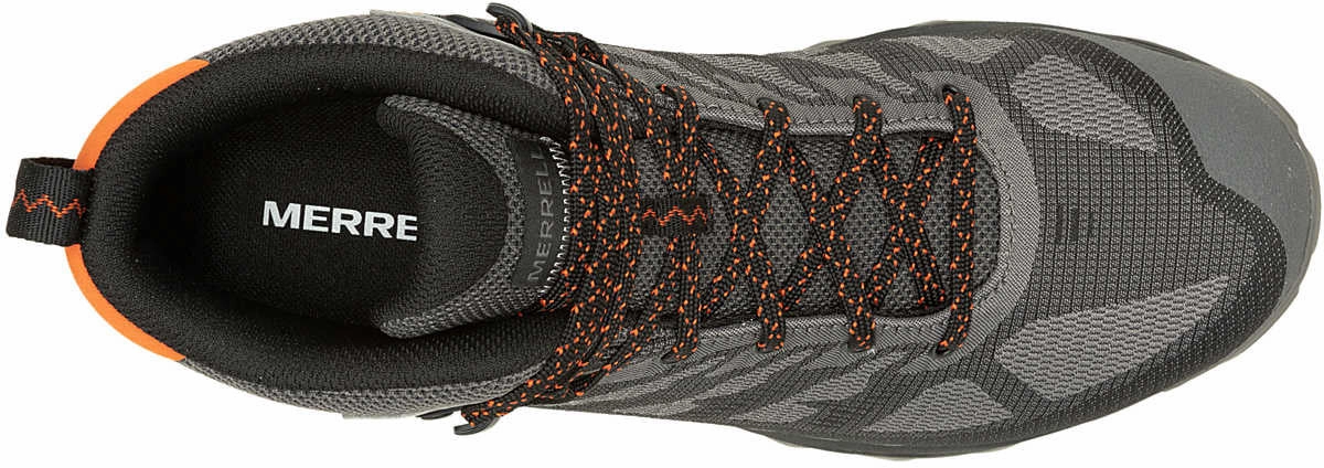 Merrell Speed Eco Mid Waterproof Mens Walking Boots - Grey Hiking Footwear