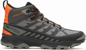 Merrell Speed Eco Mid Waterproof Mens Walking Boots - Grey Merrell hiking shoes with durable soles