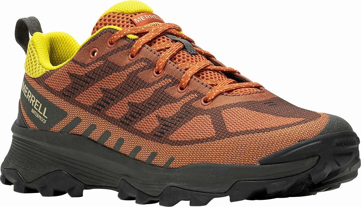 Merrell Speed Eco Waterproof Mens Walking Shoes - Orange Hiking Footwear