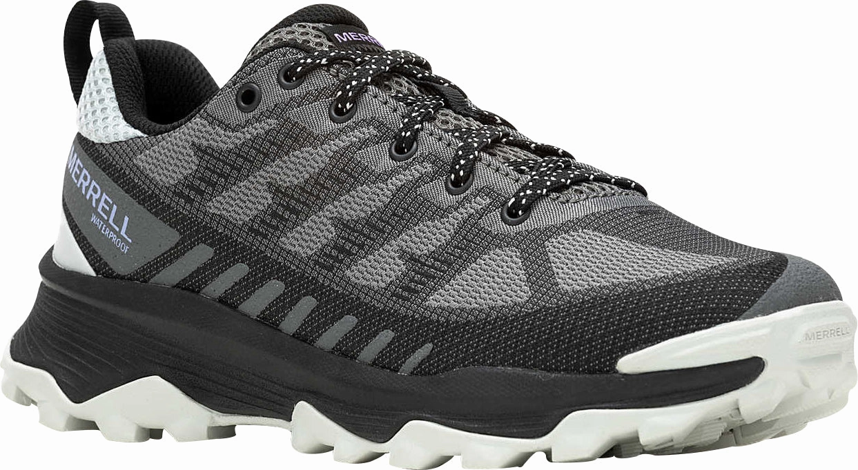 Merrell Speed Eco Waterproof Womens Walking Shoes - Grey Hiking Footwear