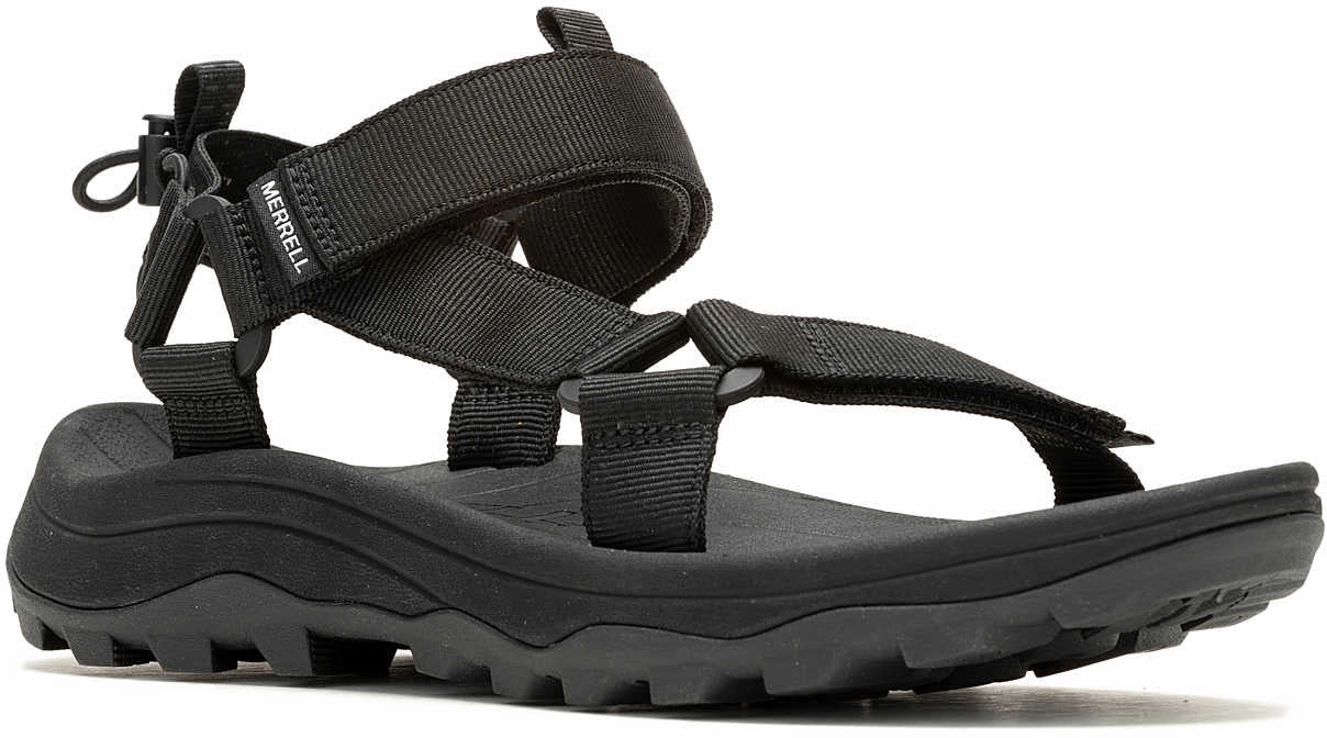 Merrell Speed Fusion Web Sport Mens Walking Sandals - Black Hiking Footwear