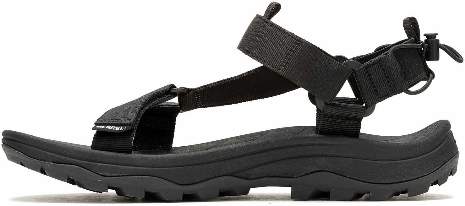 Merrell Speed Fusion Web Sport Mens Walking Sandals - Black Hiking Footwear