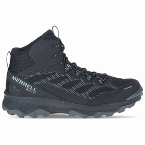 Merrell Speed Strike Mid GORE-TEX Mens Walking Boots - Black Merrell hiking shoes with durable soles