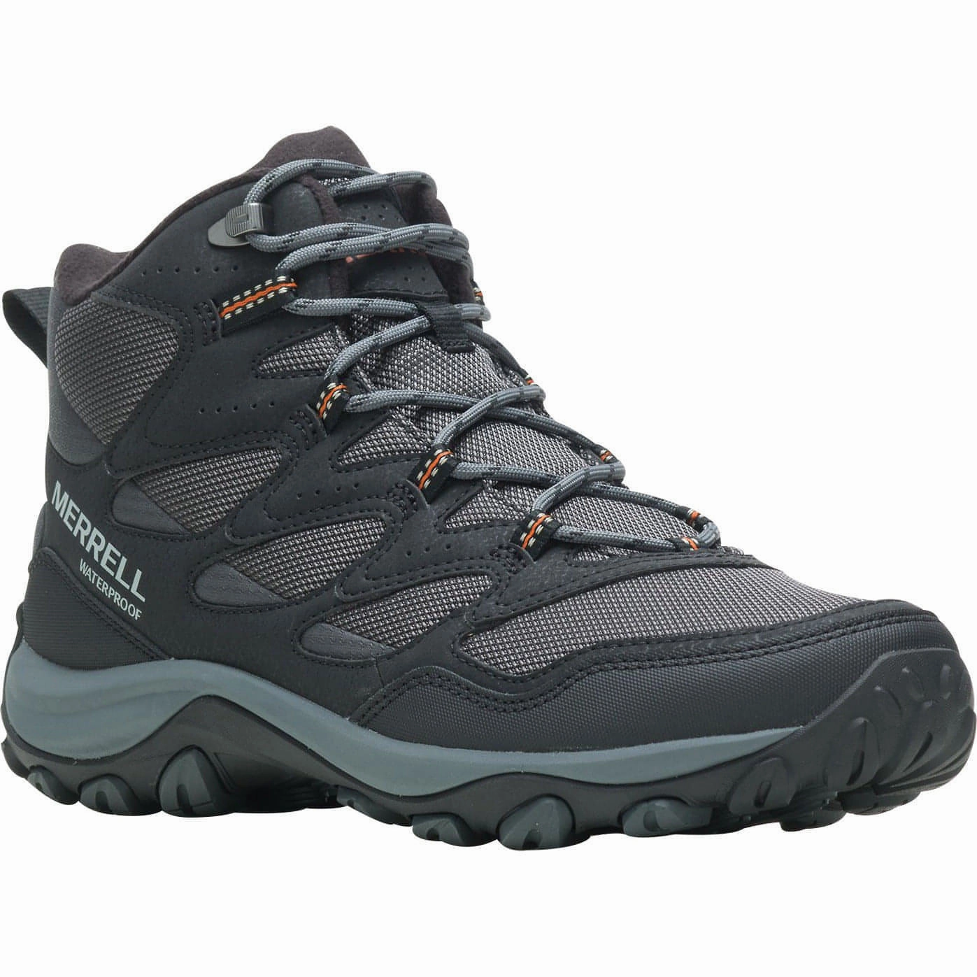 Merrell West Rim Sport Thermo Mid Mens Waterproof Walking Boots - Black Performance Hiking Shoes