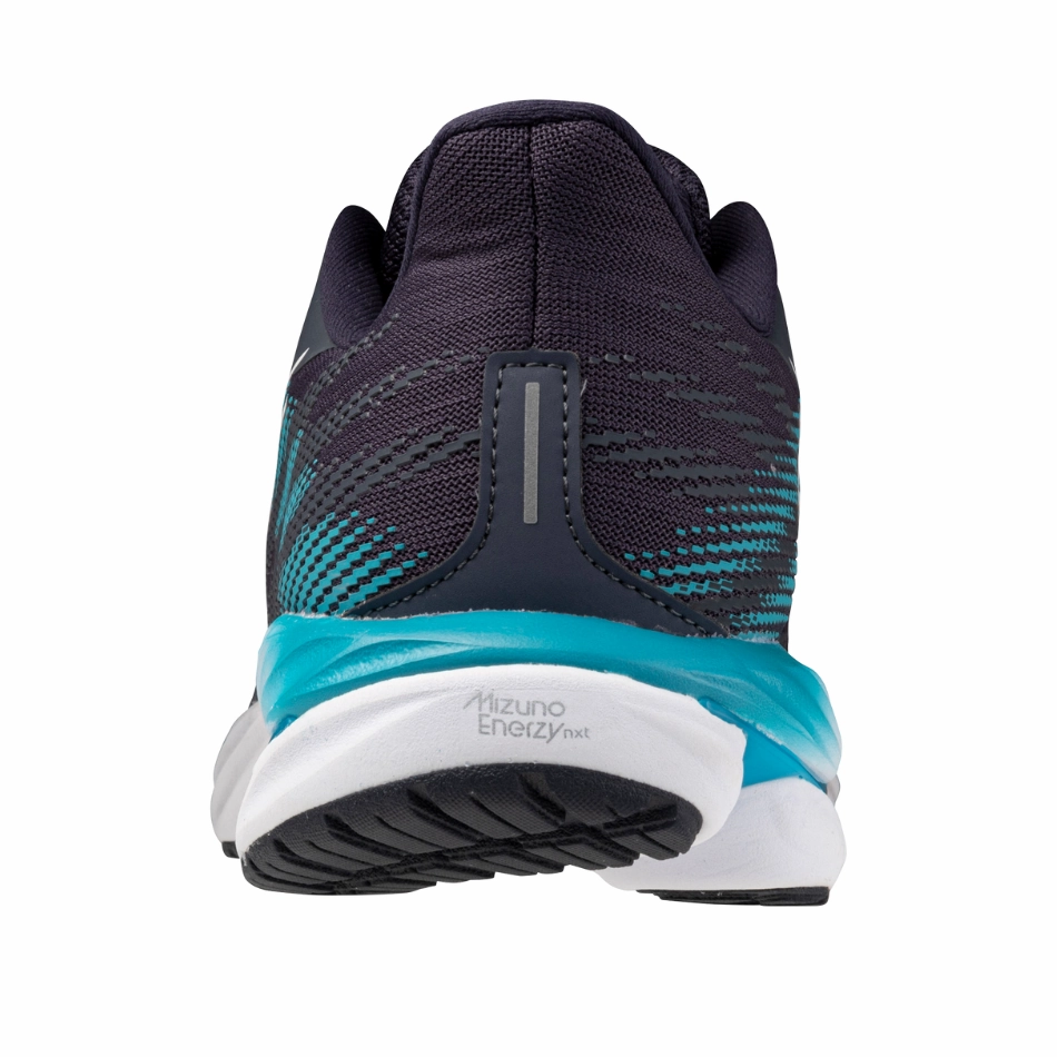Mizuno Men's Wave Inspire 21 Running Shoes in Odyssey Gray/White/Capri Breeze AW25 Mizuno reliable running shoes