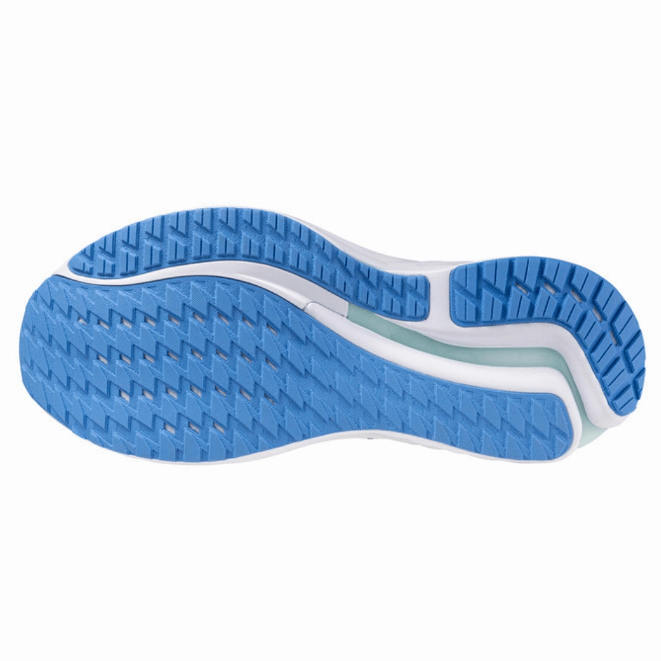 Mizuno Men's Wave Inspire 21 Running Shoes in Tradewinds/Neo Mint/Frontier Blue SS25 Mizuno reliable running shoes