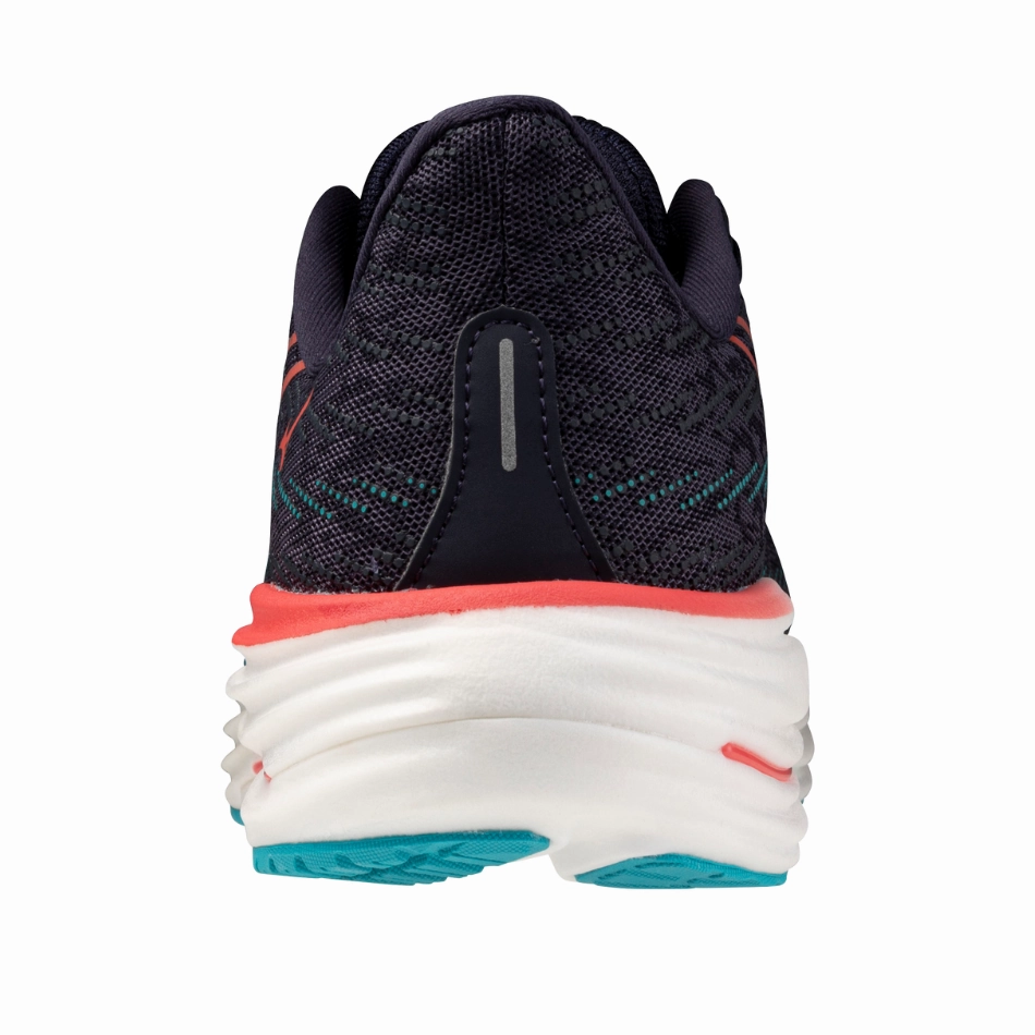 Mizuno Men's Wave Rider 29 Running Shoes in Odyssey Gray/Capri Breeze/Calypso Coral AW25 Mizuno reliable running shoes