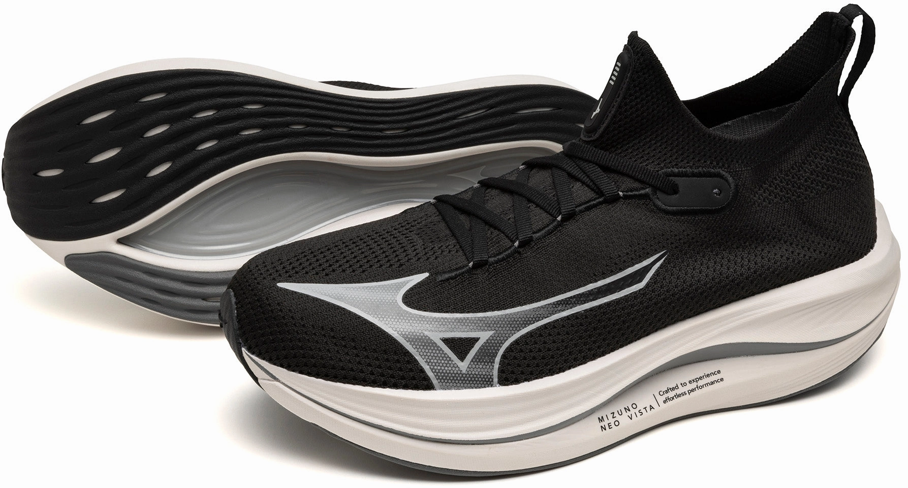 Mizuno Neo Vista Running Shoes - Black Performance Sneakers
