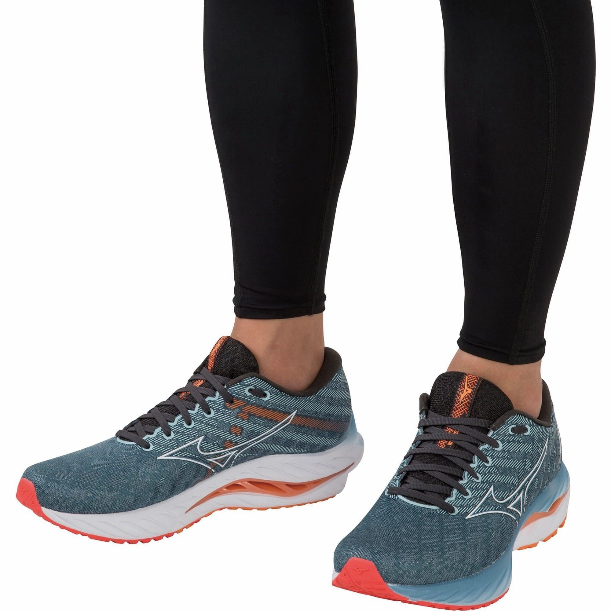 Mizuno Wave Inspire 19 Mens Running Shoes - Blue Performance Sneakers