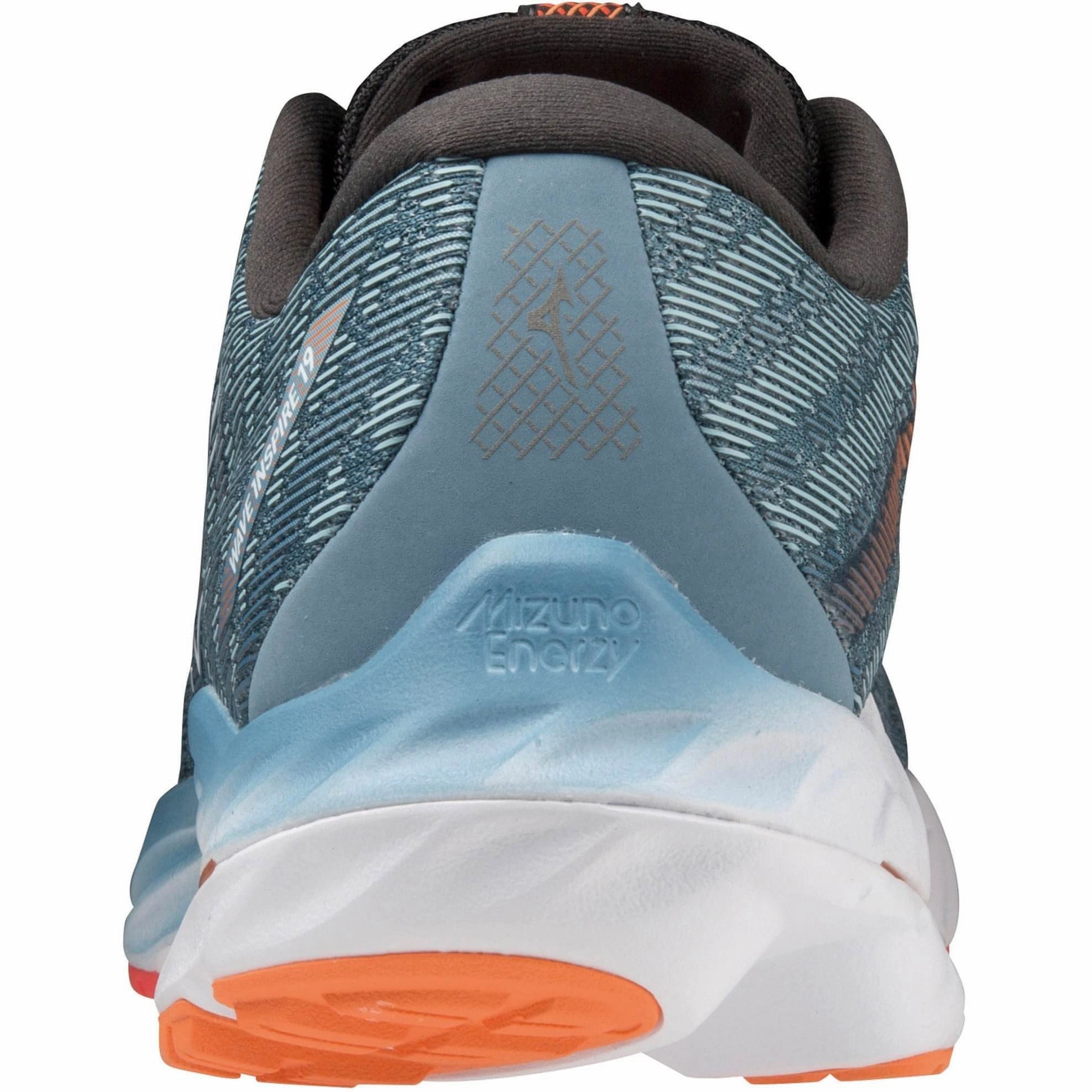 Mizuno Wave Inspire 19 Mens Running Shoes - Blue Performance Sneakers