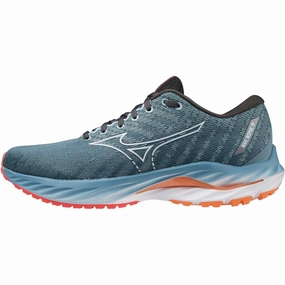 Mizuno Wave Inspire 19 Mens Running Shoes - Blue Mizuno performance sneakers for training