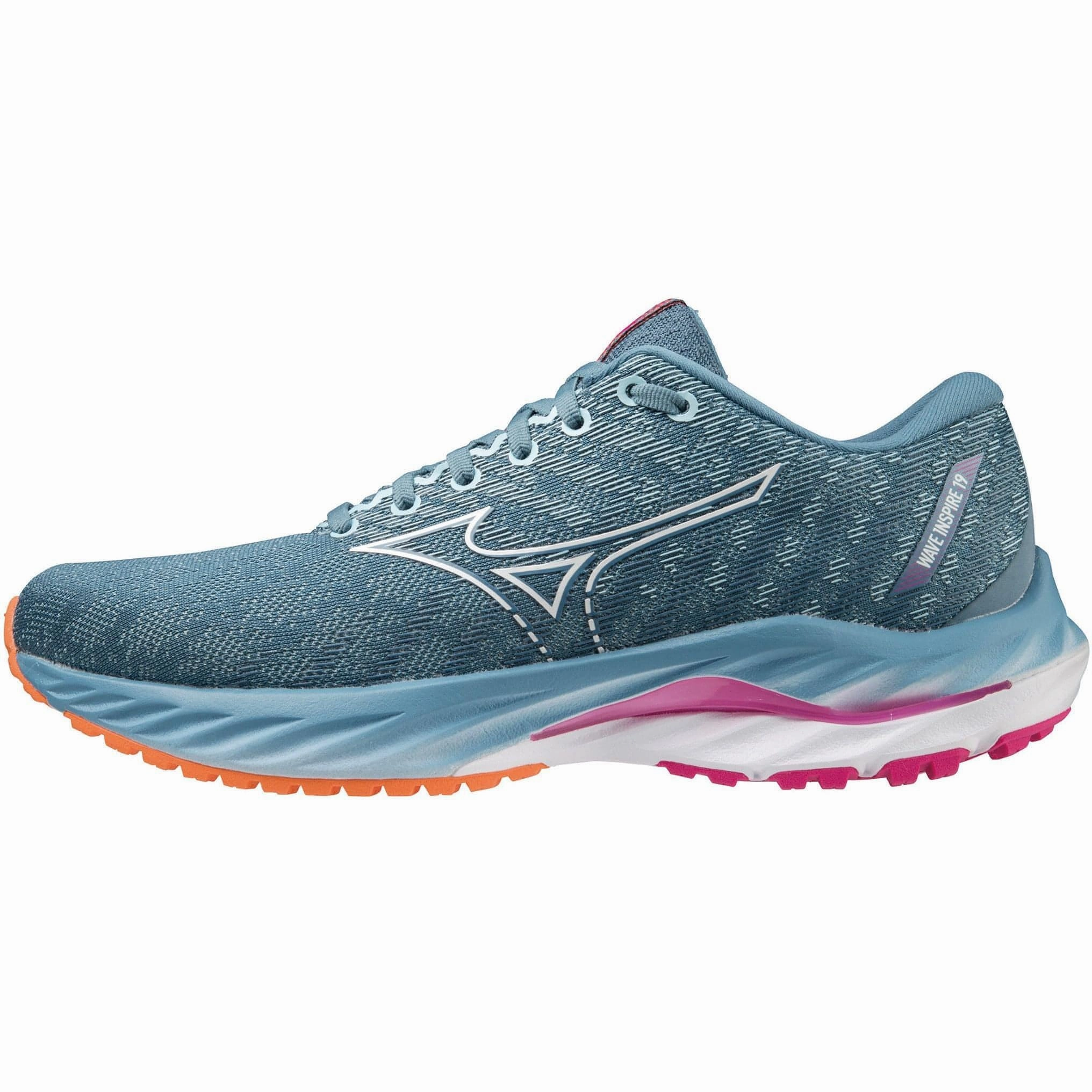 Mizuno Wave Inspire 19 Womens Running Shoes - Blue Mizuno performance sneakers for training