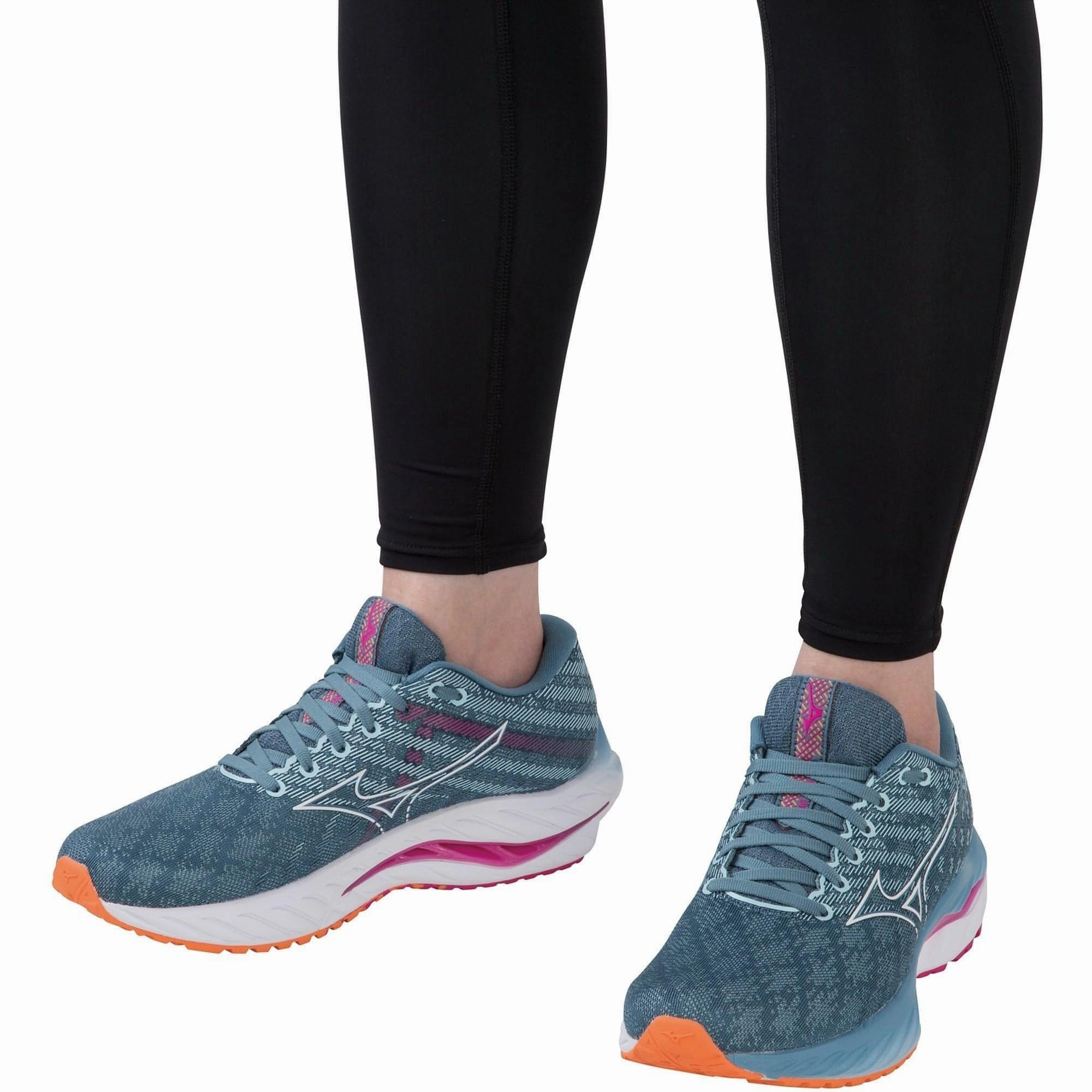 Mizuno Wave Inspire 19 Womens Running Shoes - Blue Performance Sneakers