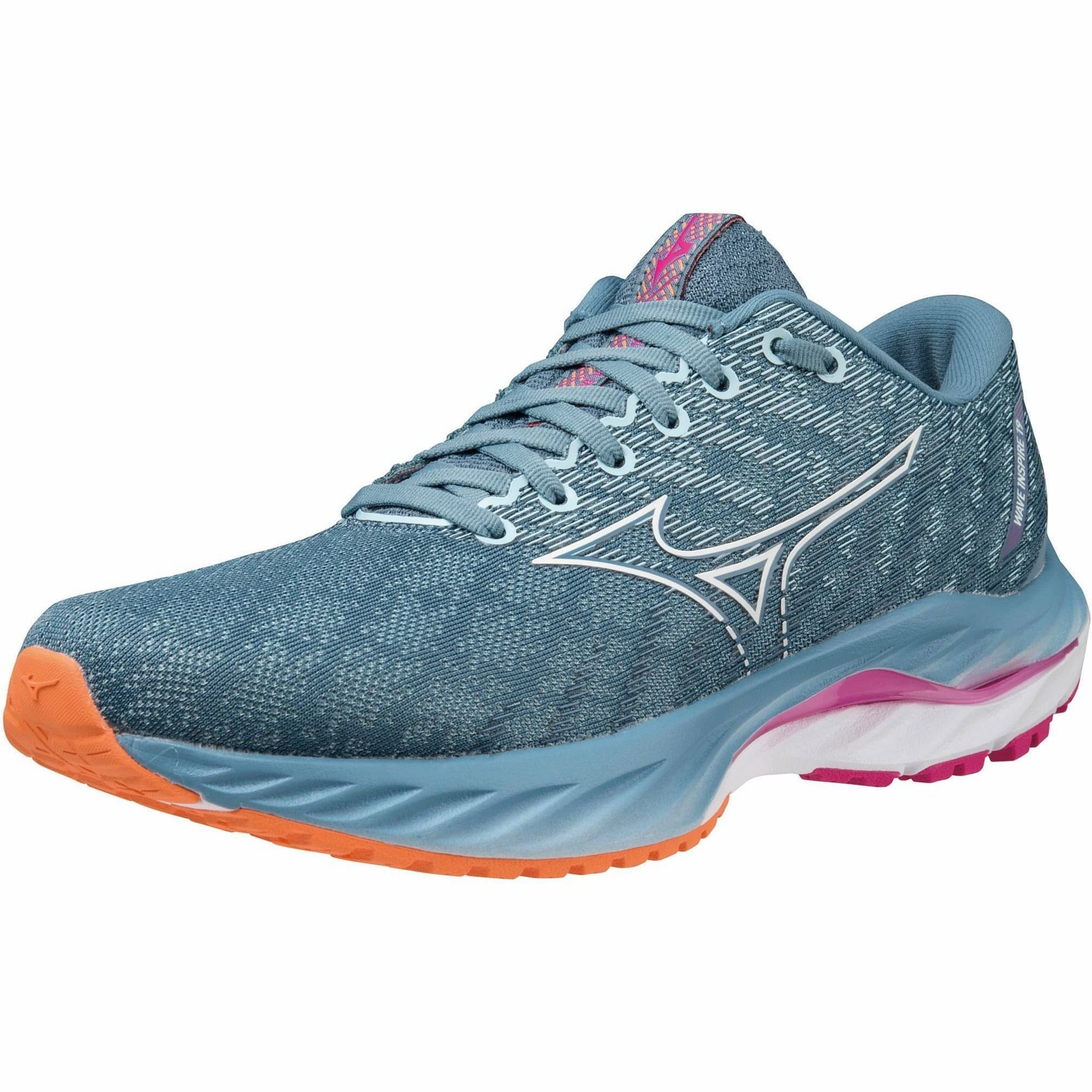 Mizuno Wave Inspire 19 Womens Running Shoes - Blue Performance Sneakers