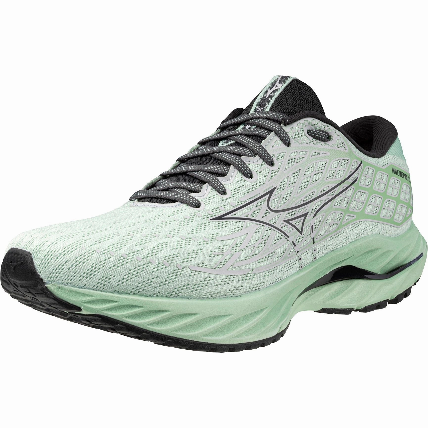 Mizuno Wave Inspire 20 Mens Running Shoes - Green Performance Sneakers