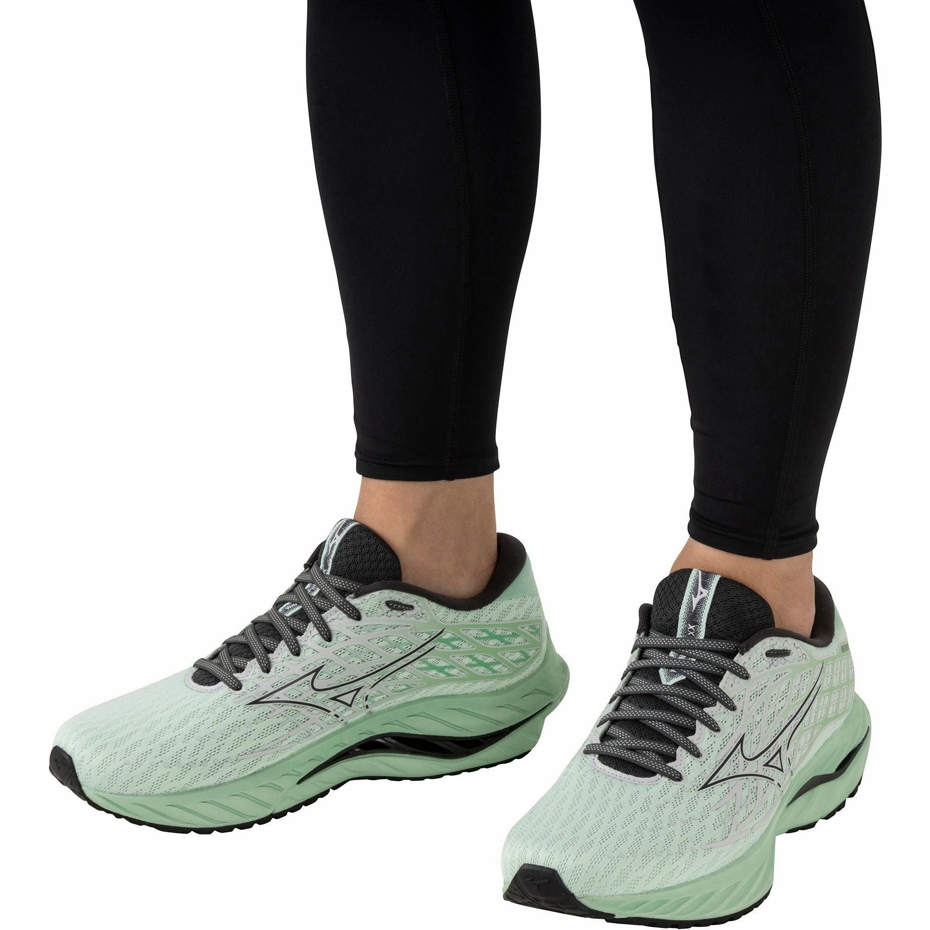 Mizuno Wave Inspire 20 Mens Running Shoes - Green Performance Sneakers